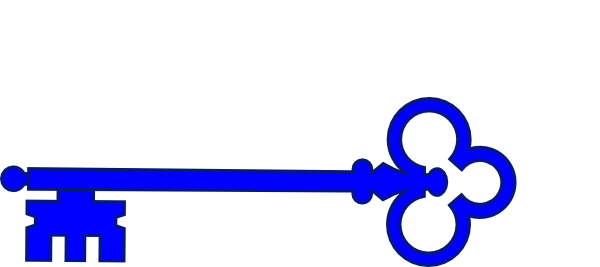 Cute Key Clip Art (600x267)
