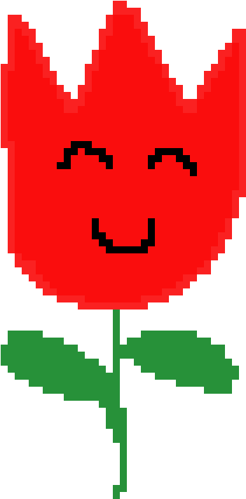 Fire Flower - Cartoon (550x810)