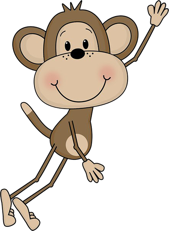 Tubes Singes - Monkey Clipart Transparent Background (555x759)