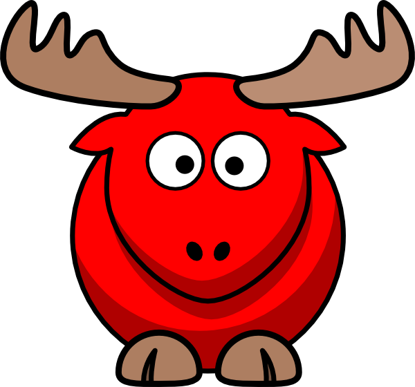 Moose Cartoon (600x560)
