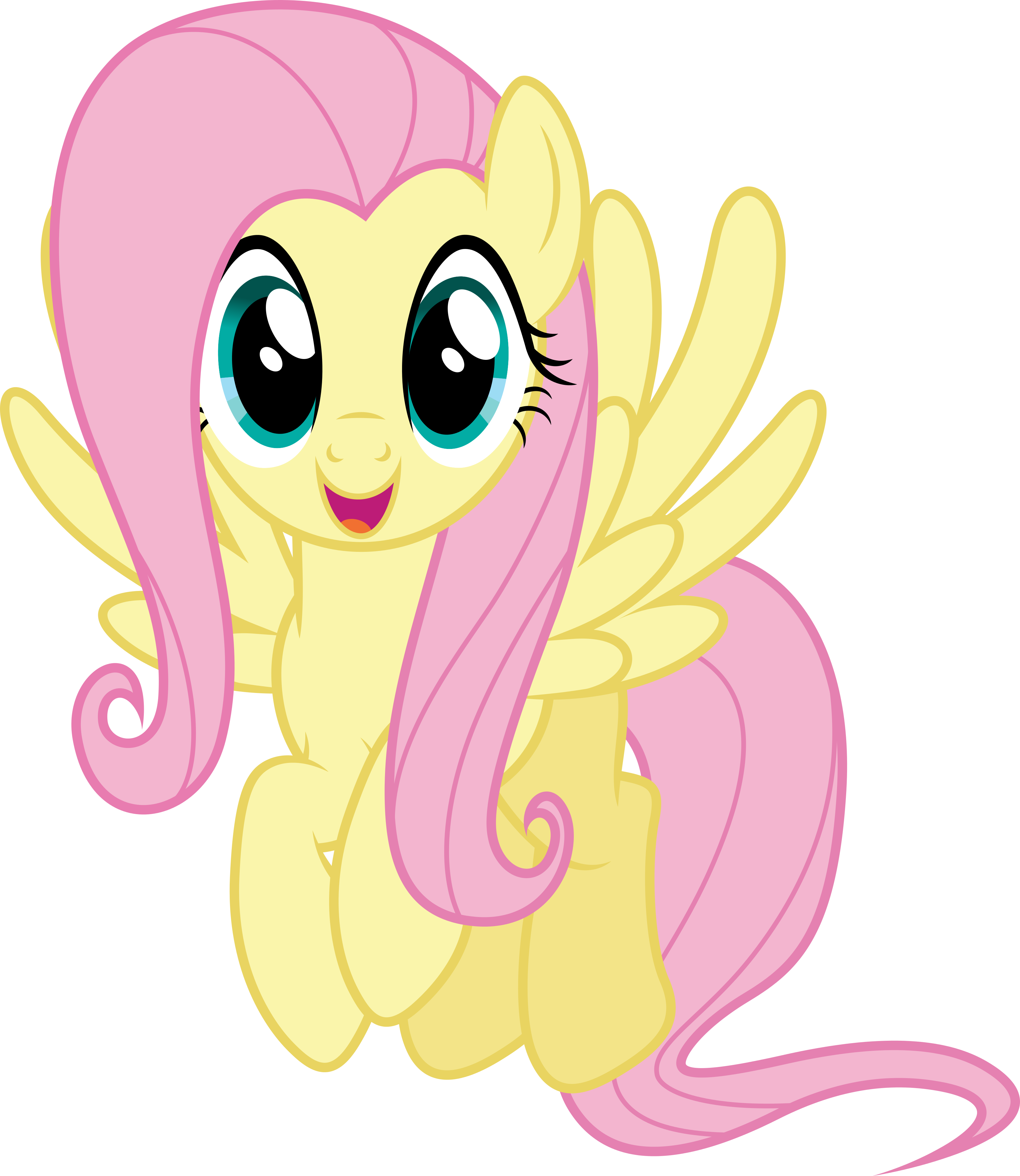 Dashiesparkle Vector - Fluttershy Vector 24 (3468x4000)
