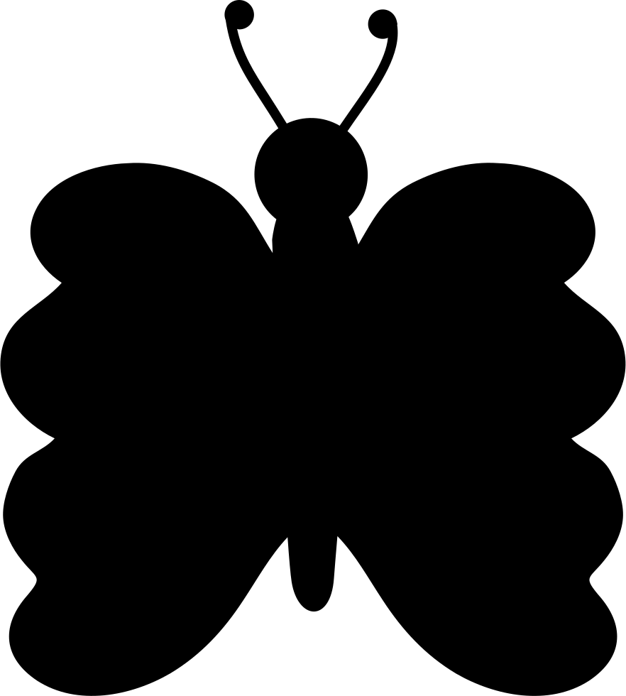 Symmetrical Butterfly Shape From Top View Comments - Forma Simetrica (882x980)