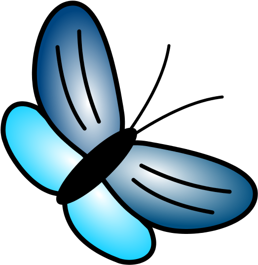Sommerfugl - Inkscape (600x600)