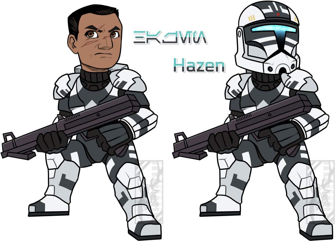 Star Wars Clone Troopers Clone Commando Clone Trooper - Machine Gun (1200x868)