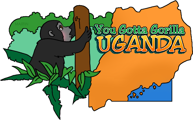 Uganda Map - Map Of Uganda In Art (648x411)