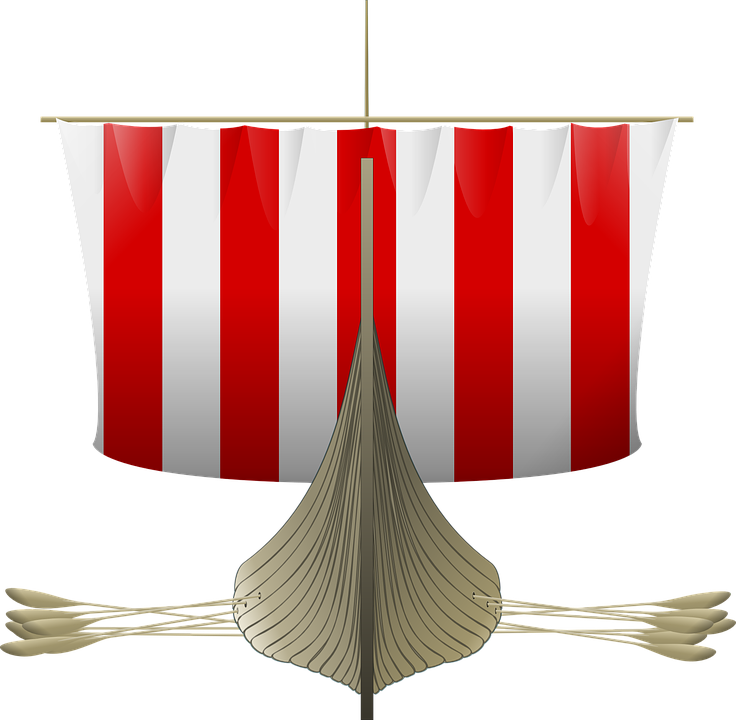 Free - Viking Longship (736x720)