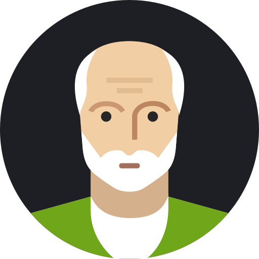 Icon Set - Old Man Flat Icon (512x512)