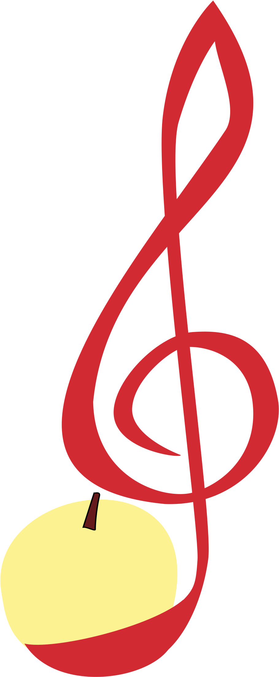Treble Clef Apple - Treble Clef Apple (1200x2400)