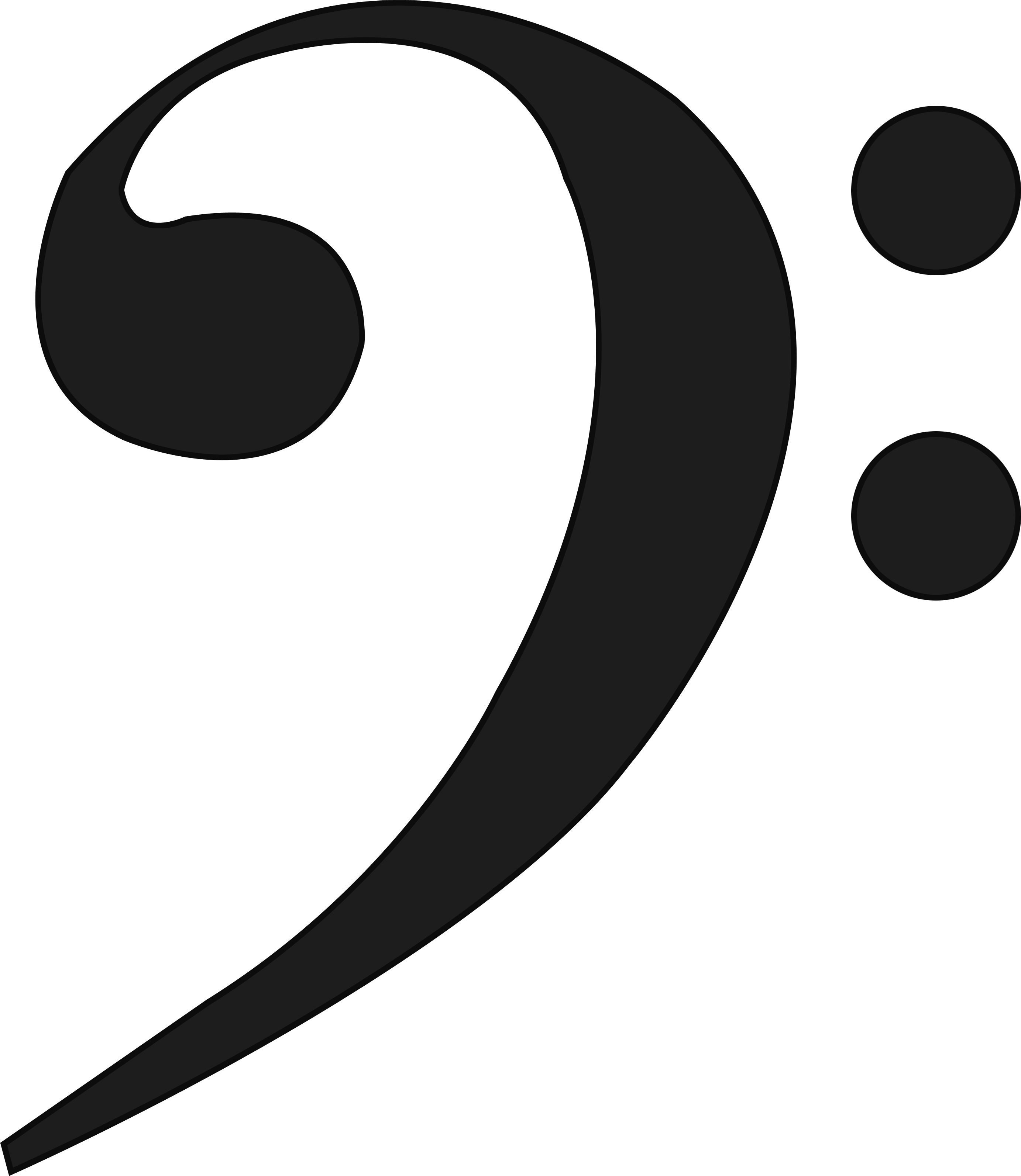 F Clef Cutie Mark By Axlewolf - Clef (2766x3188)