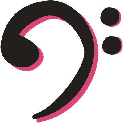 Musical Bass Clef Note - Clef (400x401)