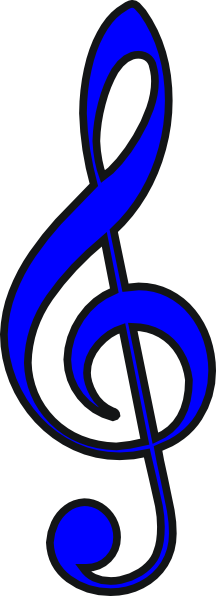 Treble Clef In Color (216x596)