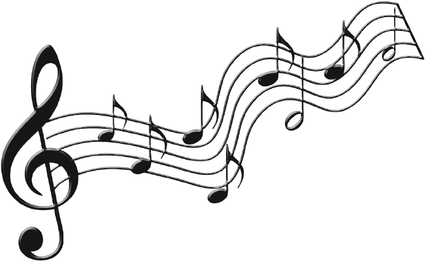 Transparent Music Notes - Music Notes Transparent Background (640x401)
