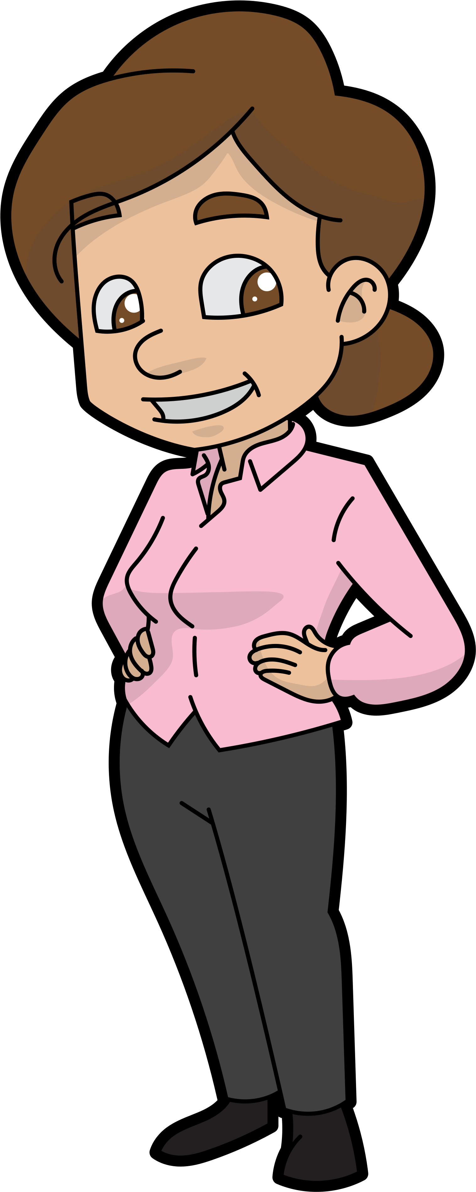 Open - Mom Cartoon (2000x4061)
