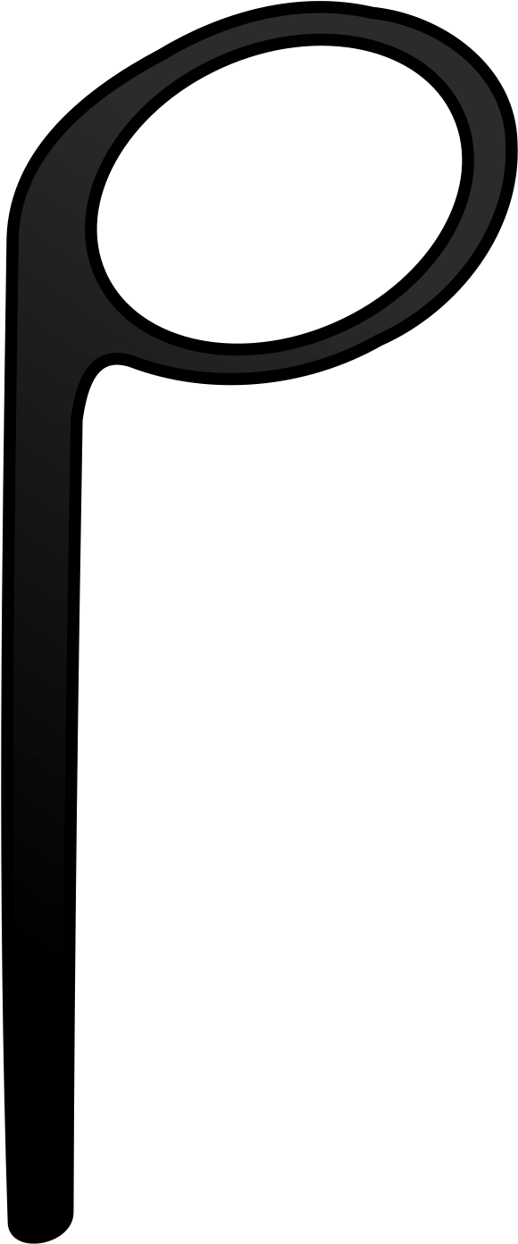 Free Vector Half Note - Half Note Stem Down (1697x2400)
