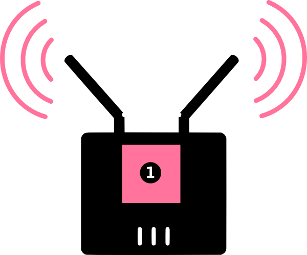 Node With Mimo - Point Antenna Wifi Router (600x499)