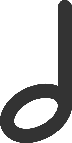 Half Note Png (500x992)