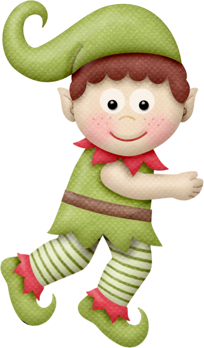 Navidad - Elf - Elf Clipart (412x702)