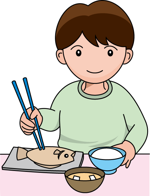 Eating Dinner Clipart - 夕食 イラスト (478x626)