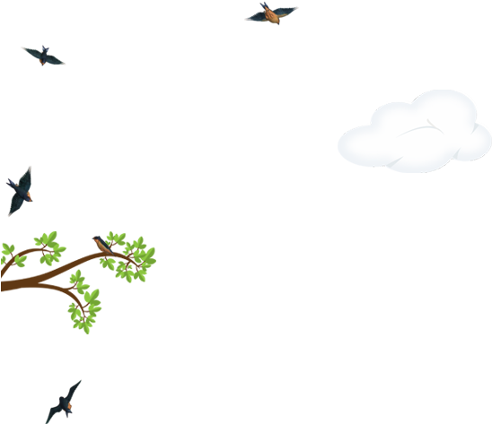 Tree With Crows Cloud - Tree (554x484)