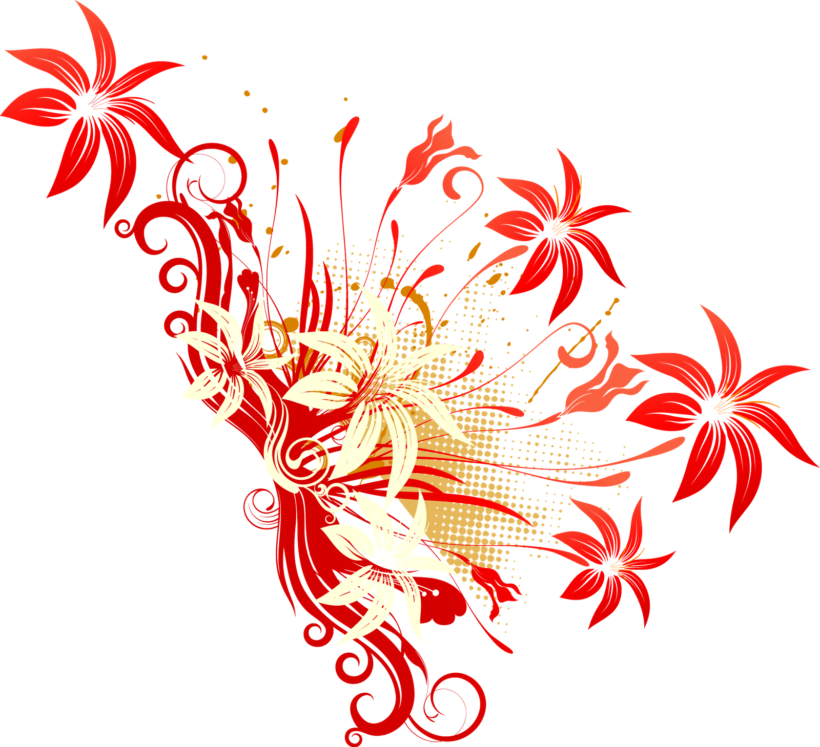 Flower Vectors Various - Case Study Method Of Data Collection (1600x1459)