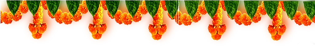 Wedding Flower Top Decoration Png Free Download - Indian Wedding Png (1024x324)