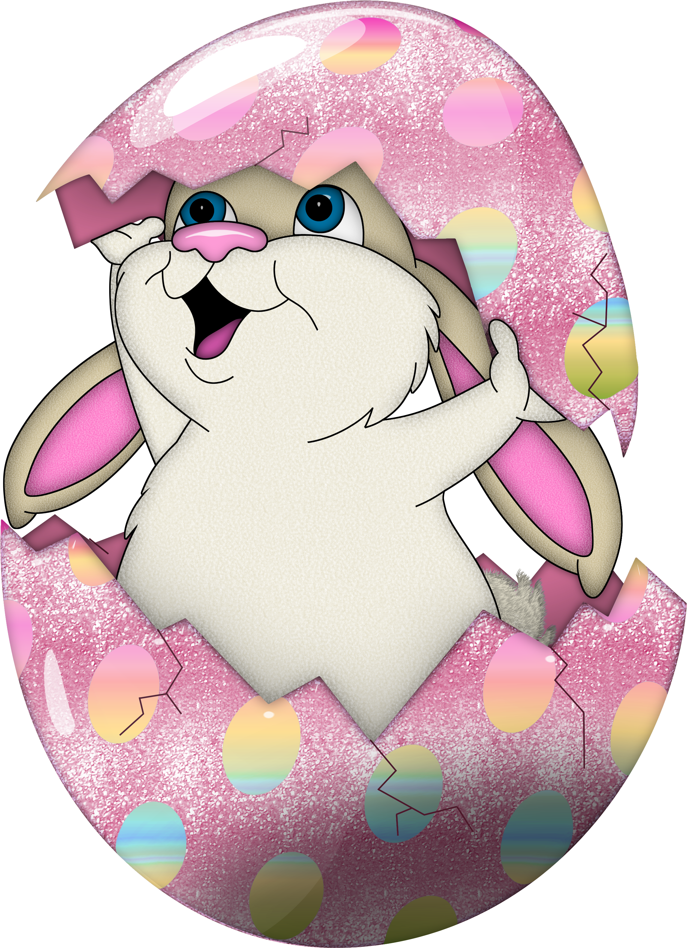 Easter Bunny Egg Hunt Easter Egg Clip Art - Transparent Background Easter Clipart (2521x3311)