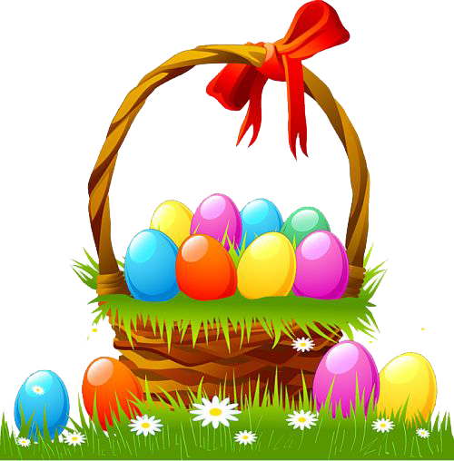 Easter Bunny Easter Basket Easter Egg Clip Art - Easter Bunny Easter Basket Easter Egg Clip Art (500x508)
