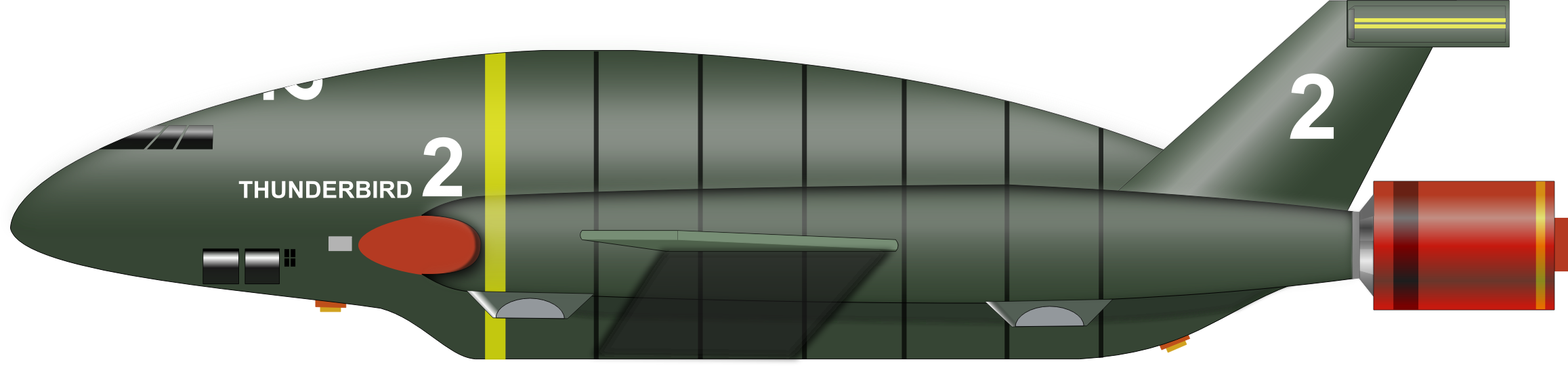 Thunderbird 2 - Thunderbird 2 Png (2315x541)