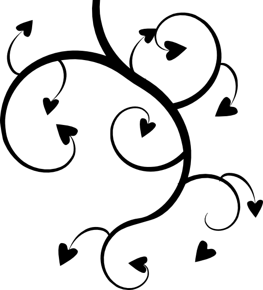 Love Vector Black And White (540x594)