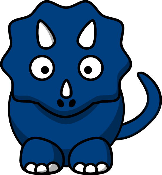 2 Dinosaurs Clipart (552x597)