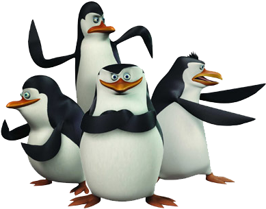 פיניאס ופרב, הפינגוינים ממדגסקר, האוס - Cartoon Network Penguin Show (400x317)