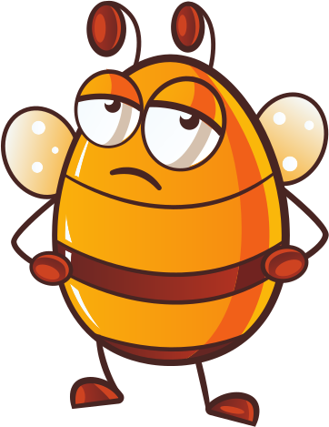 Skeptical Bee - " - Bee (362x469)