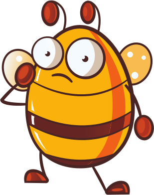 Wondering Bee - Illustration (309x391)