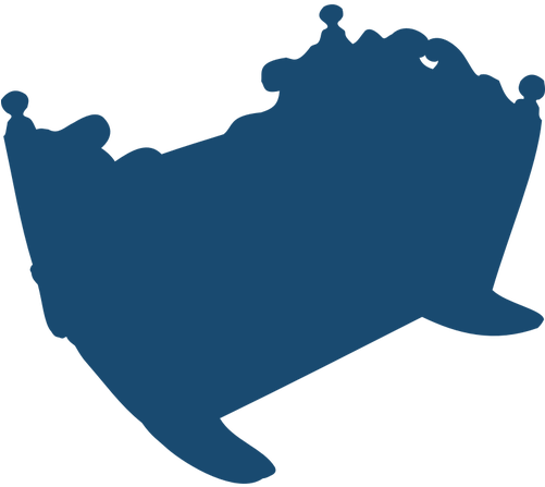 Cradle Silhouette Vector Image - Cot Silhouette (500x500)