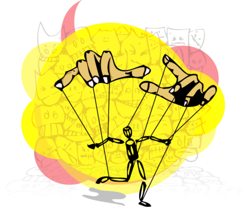 Content Management System - Parachuting (500x426)