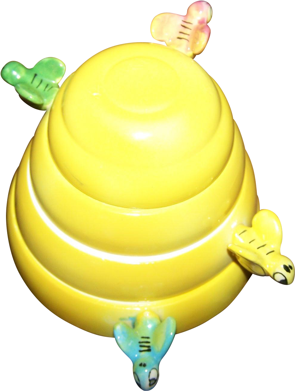 Vintage Bumble Bee Hive Stacking Ceramic Measuring - Balloon (1298x1298)