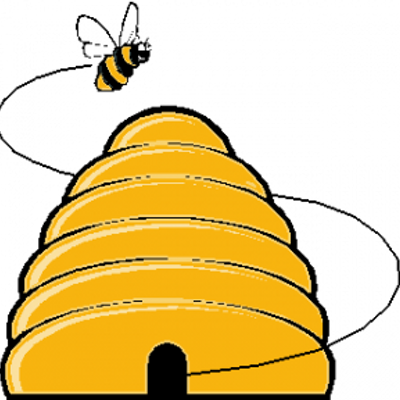 Beehive Bank - Cartoon Honey Bee Hive (400x400)