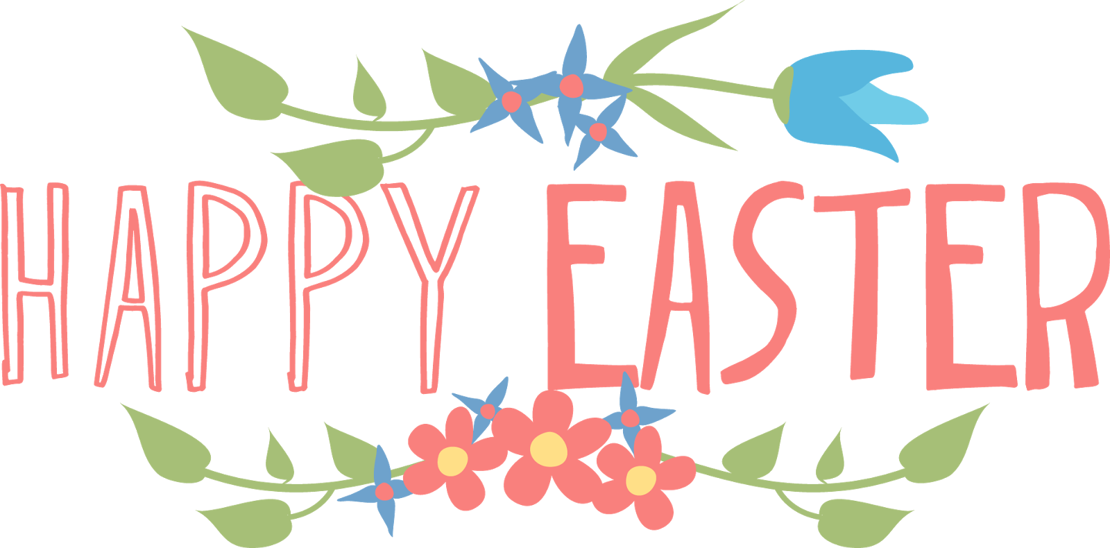 Happy Easter By Twilight Tiger - Happy Easter Transparent (1600x790)