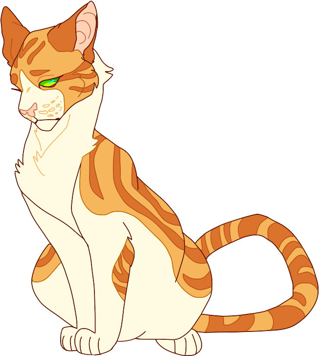 Journal - Warrior Cat Drawing Sitting (675x750)