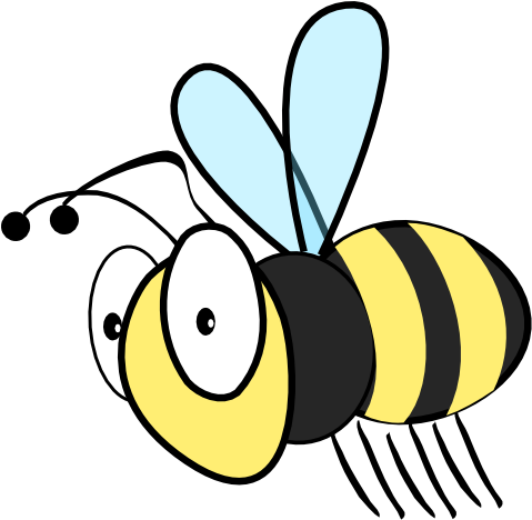Bee Black And White (600x563)