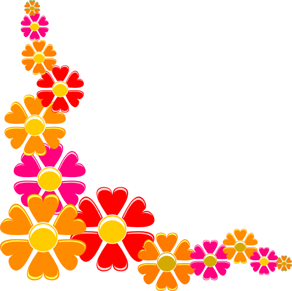 Flower Borders High Resolution Png (600x598)
