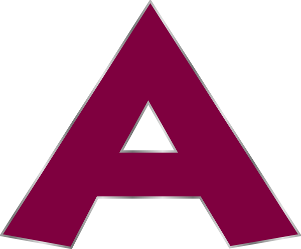 Letter A Clipart (600x497)
