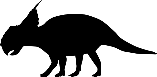 Dinosaur Silhouette No Background (512x250)