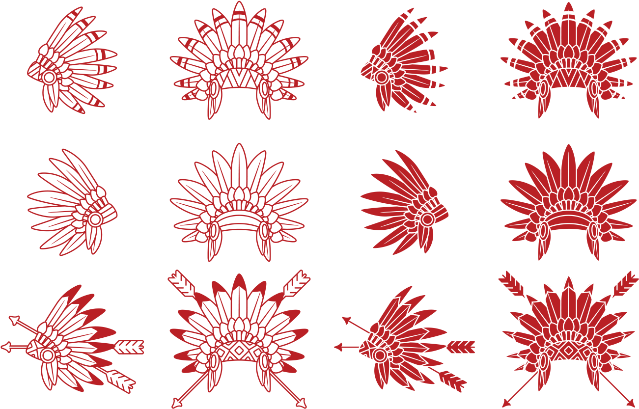 War Bonnet Vector (1400x980)
