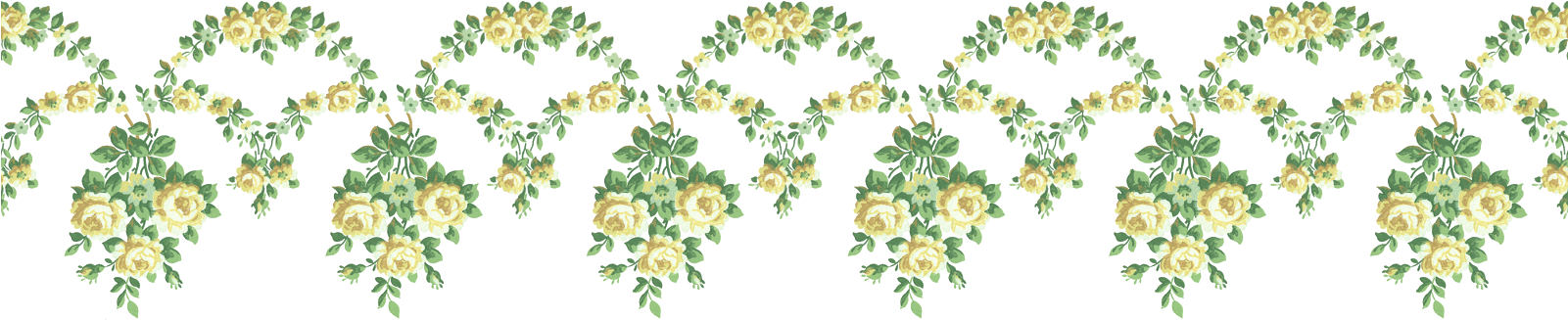 Digital Rose Border - Artificial Flower (1600x369)