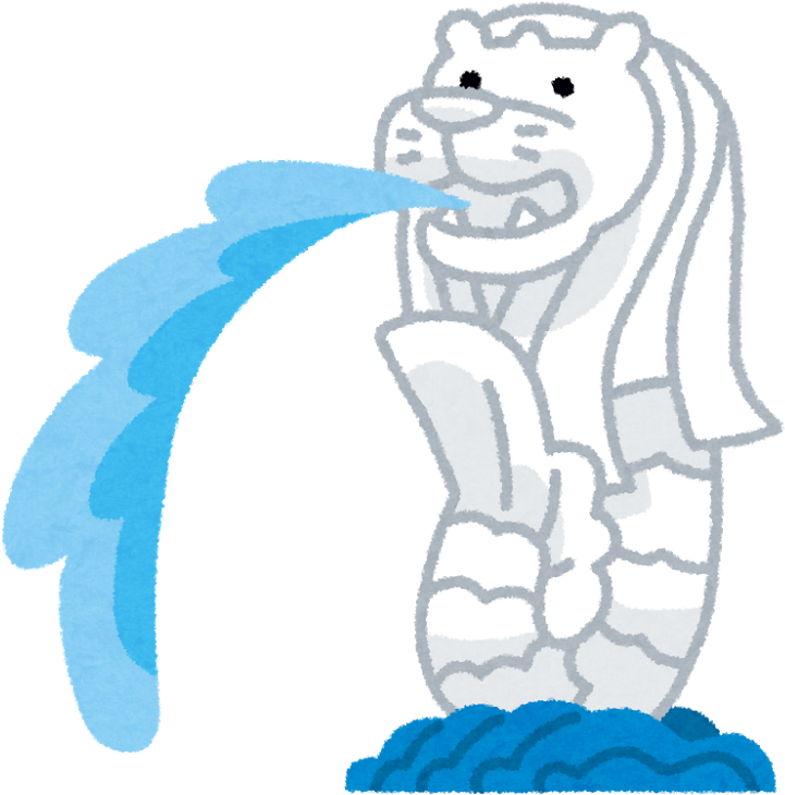 らいおんさん - Merlion Cartoon (800x800)