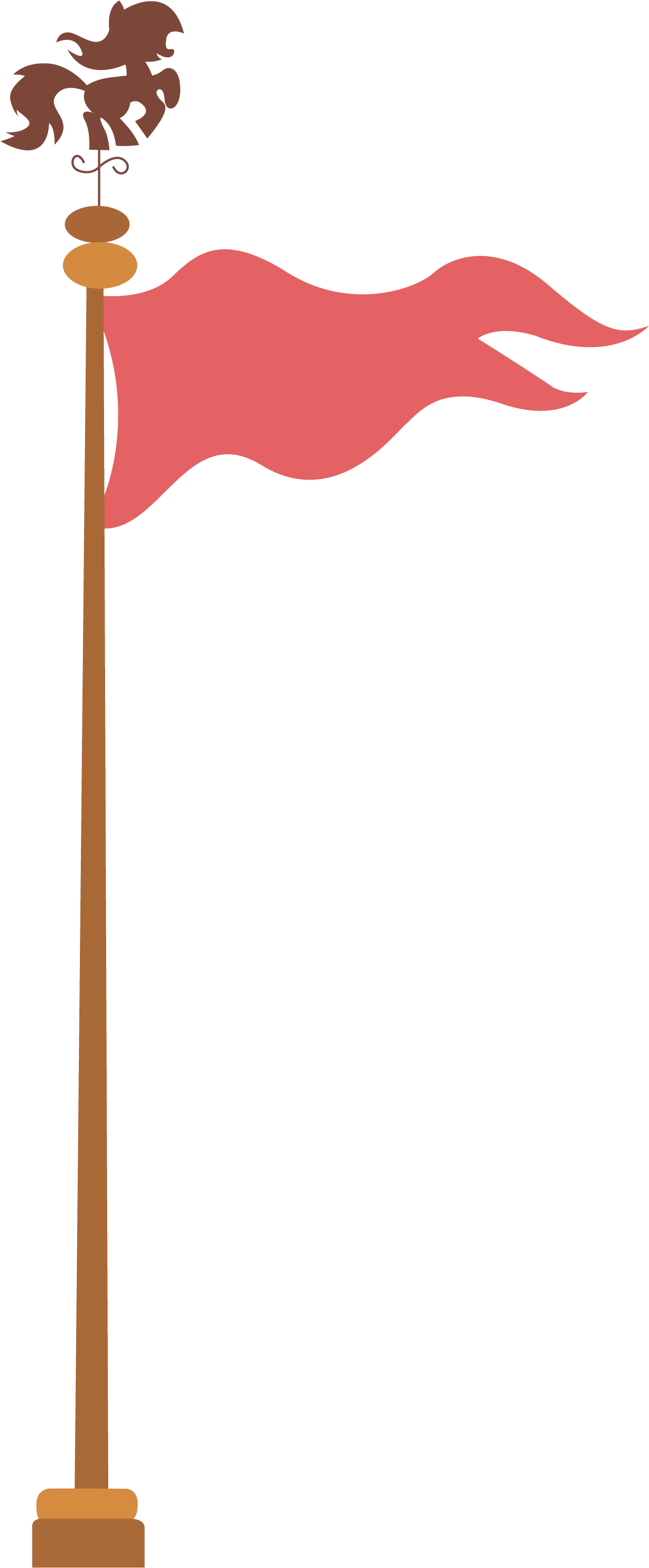 Flagpole Clip Art Medium Size - Mlp (1300x3000)