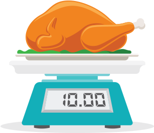 10 Lb Turkey - Illustration (385x335)