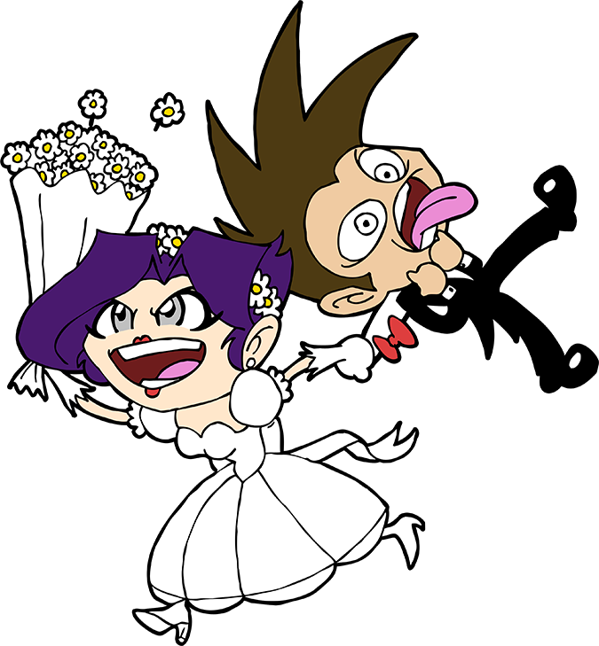 Runaway Bride By Chess-man - Cartoon (675x729)