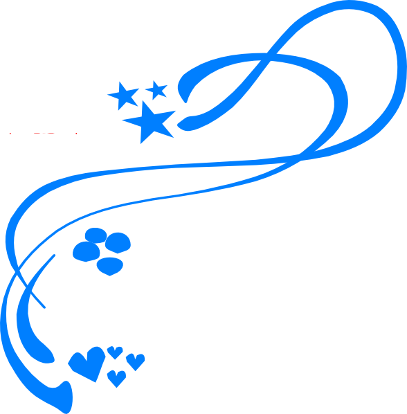Blue Design Clip Art - Lines, Vines And Trying Times (588x598)